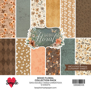 Boho Floral 12x12 Collection Pack