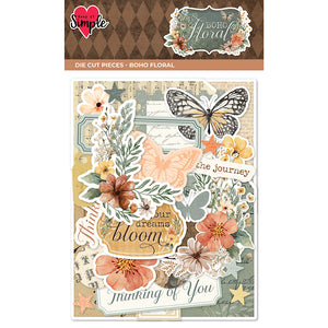 Boho Floral - Die Cut Pieces