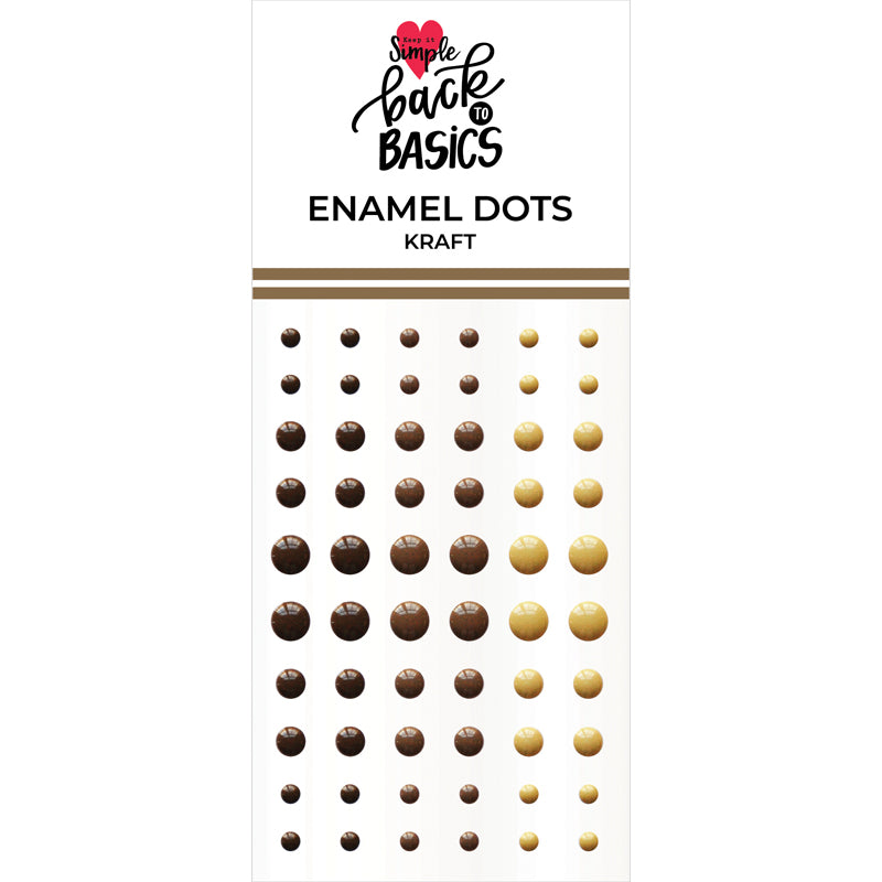 Back To Basics Kraft Enamel Dots