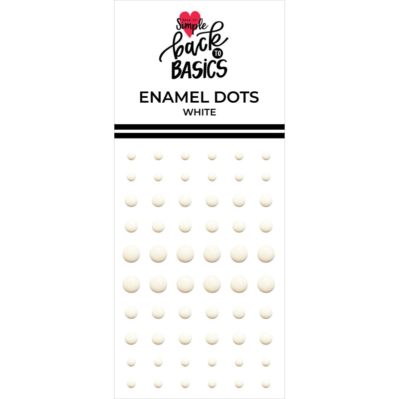 Back to Basics - Enamel Dots - White