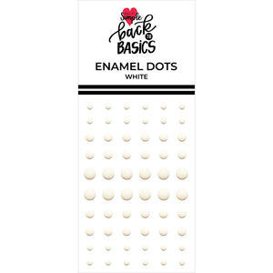 Back to Basics - Enamel Dots - White