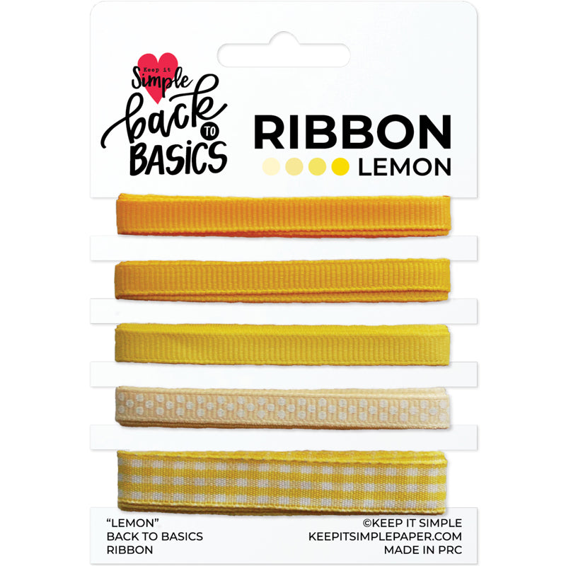 Back To Basics - Ribbon Pack - Lemon