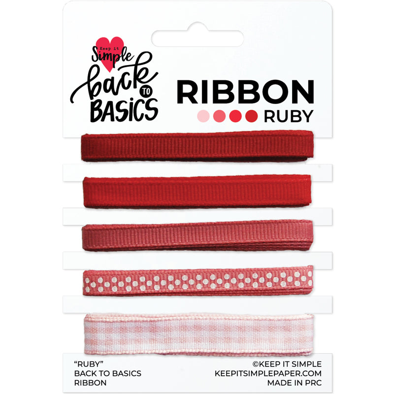 Back To Basics - Ribbon Pack - Ruby