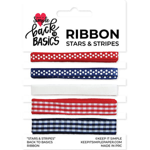 Back To Basics - Ribbon Pack - Stars & Stripes