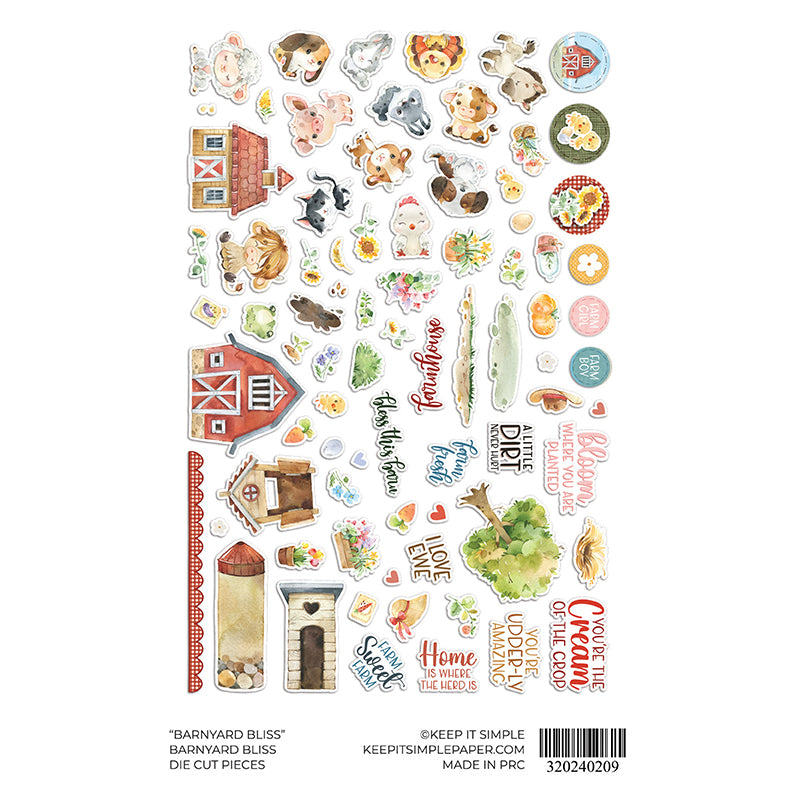 Barnyard Bliss - Die Cut Pieces