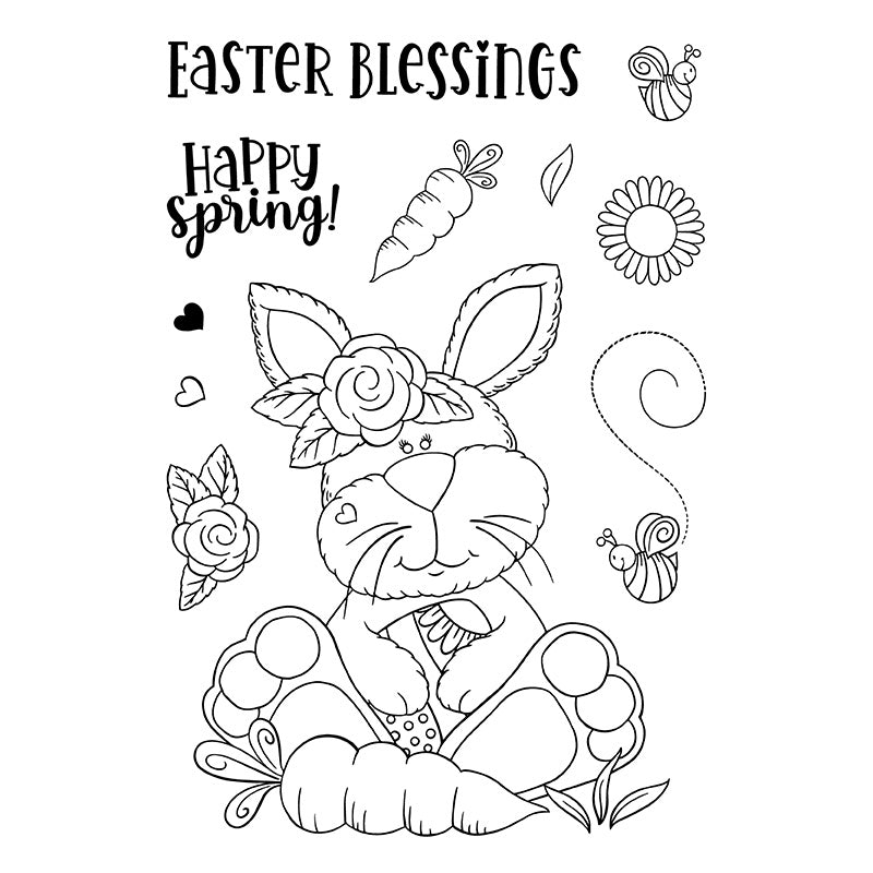 Bizzy Hands - Stamp - Bunny Belle