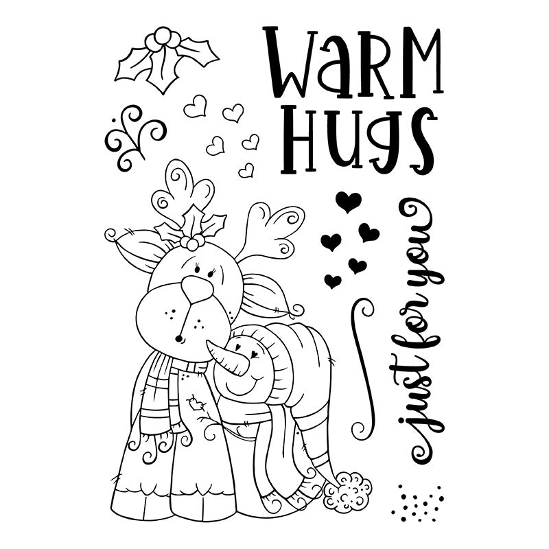 Bizzy Hands - Stamp - Reindeer Small Snowman