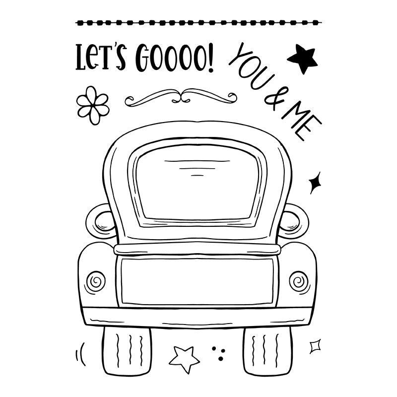 Bizzy Hands - Stamp - Old Red Truck