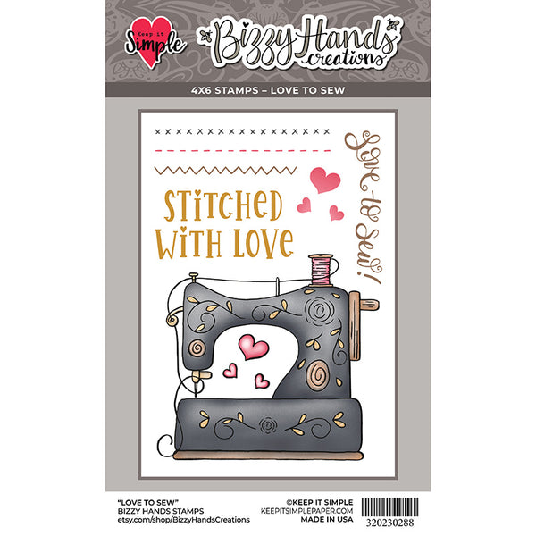 Bizzy Hands - Stamp - Love to Sew - Keep It Simple Paper Crafts