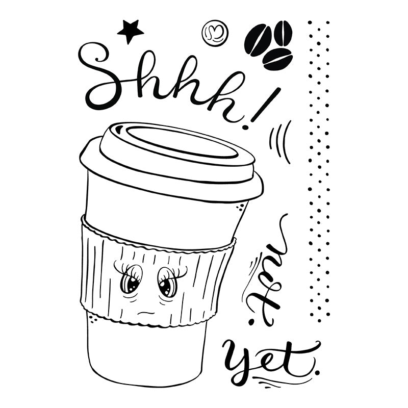 Bizzy Hands - Stamp - Shhh Not Yet