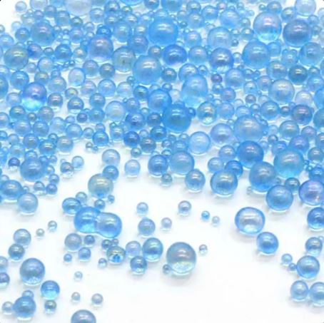 Beads - 2mm - Caviar Glass - Light Blue