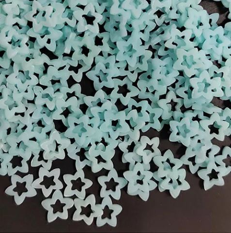 Polymer Clay - Baby Blue Stars