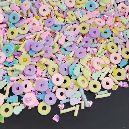 Polymer Clay - Bunny Circle Confetti