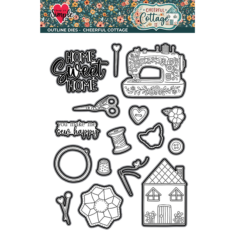 Cheerful Cottage - Collection Outline Die