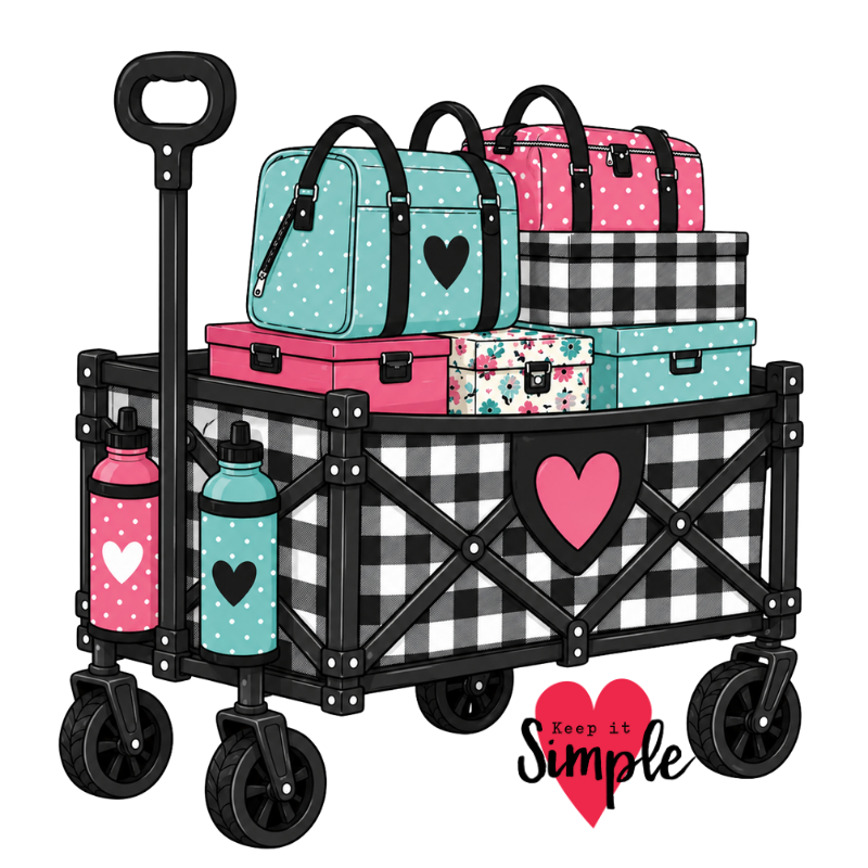 KIS Sticker - Craft Wagon Die Cut Vinyl Sticker