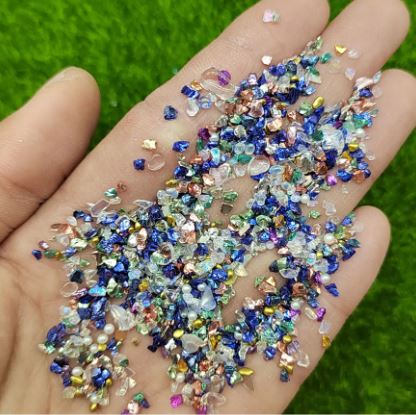 Metallic Crush - Royal Blue