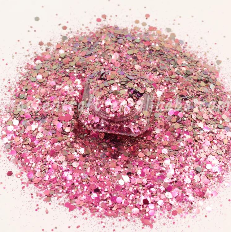 Glitter - Glitter Deep Rose Chunk