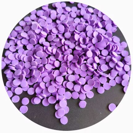 Polymer Clay - Dots - Grape