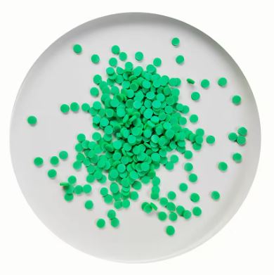 Polymer Clay - Dots - Grass Green