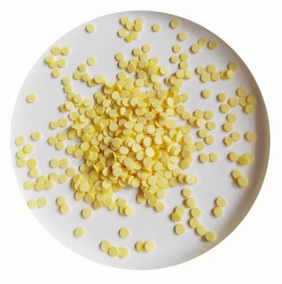 Polymer Clay - Dots - Yellow