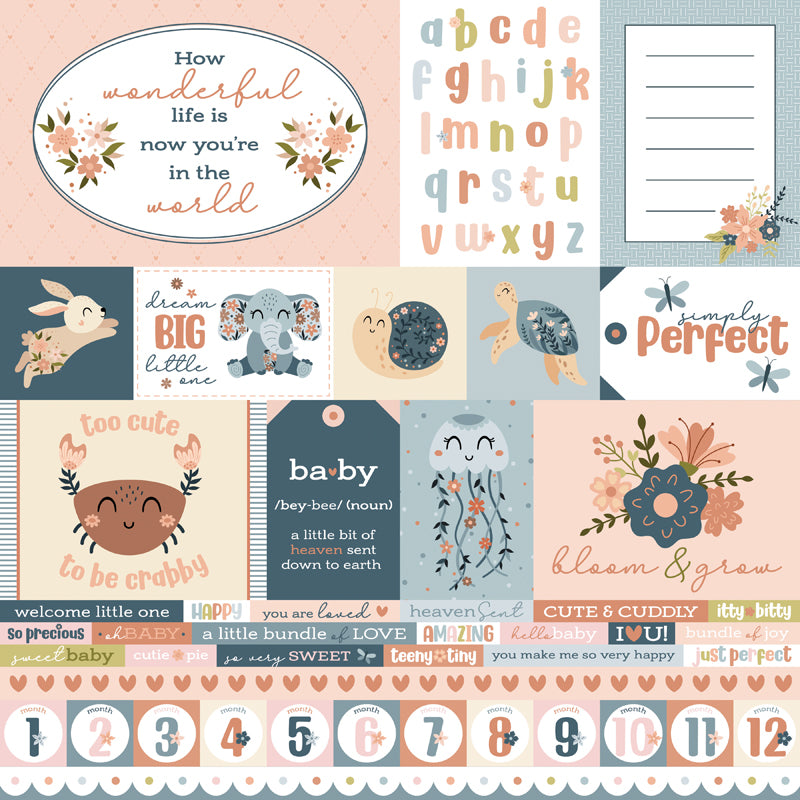 Floral Baby - Collection Pack - 12x12