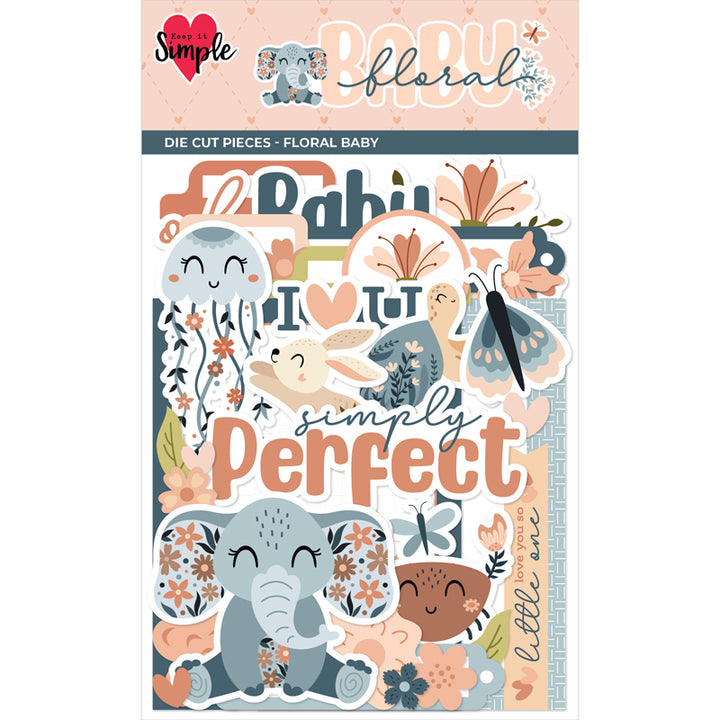 Floral Baby - Die Cut Pieces - Floral Baby