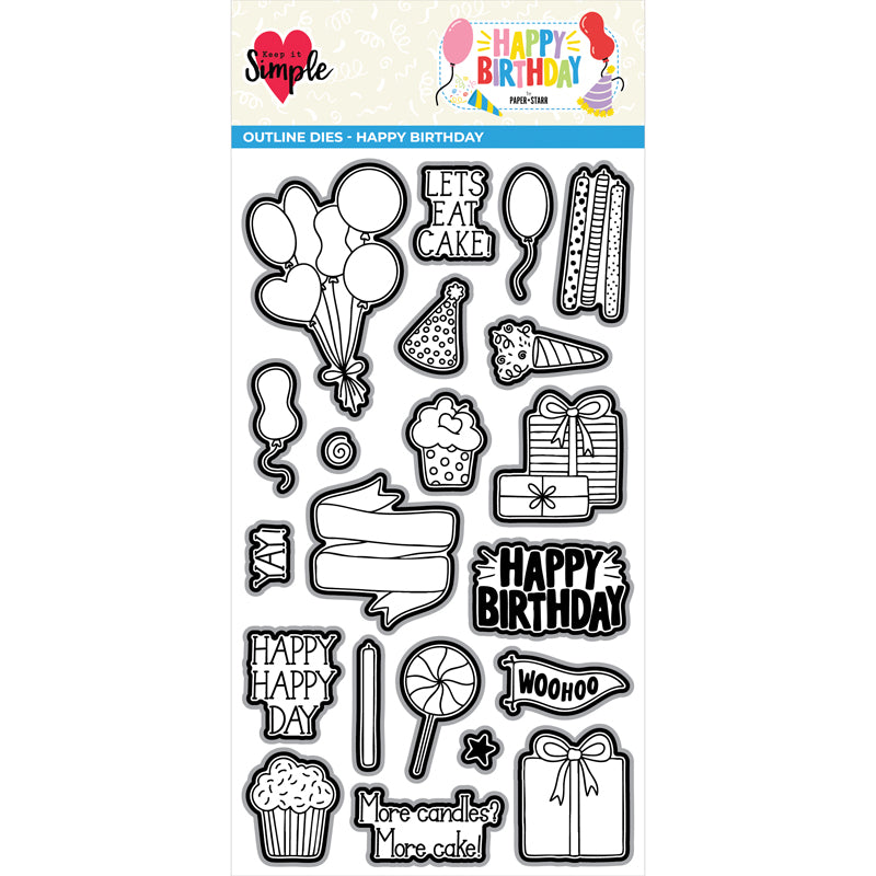 Happy Birthday - Collection Outline Die