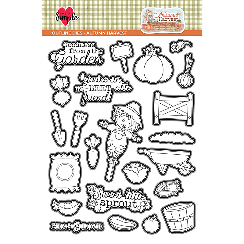 Autumn Harvest - Outline Die