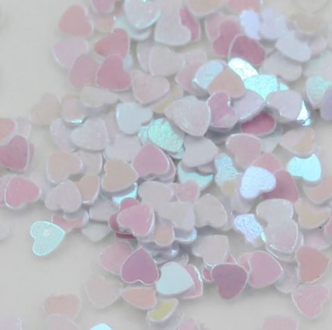 Sequins - Heart Shaped - Arctic