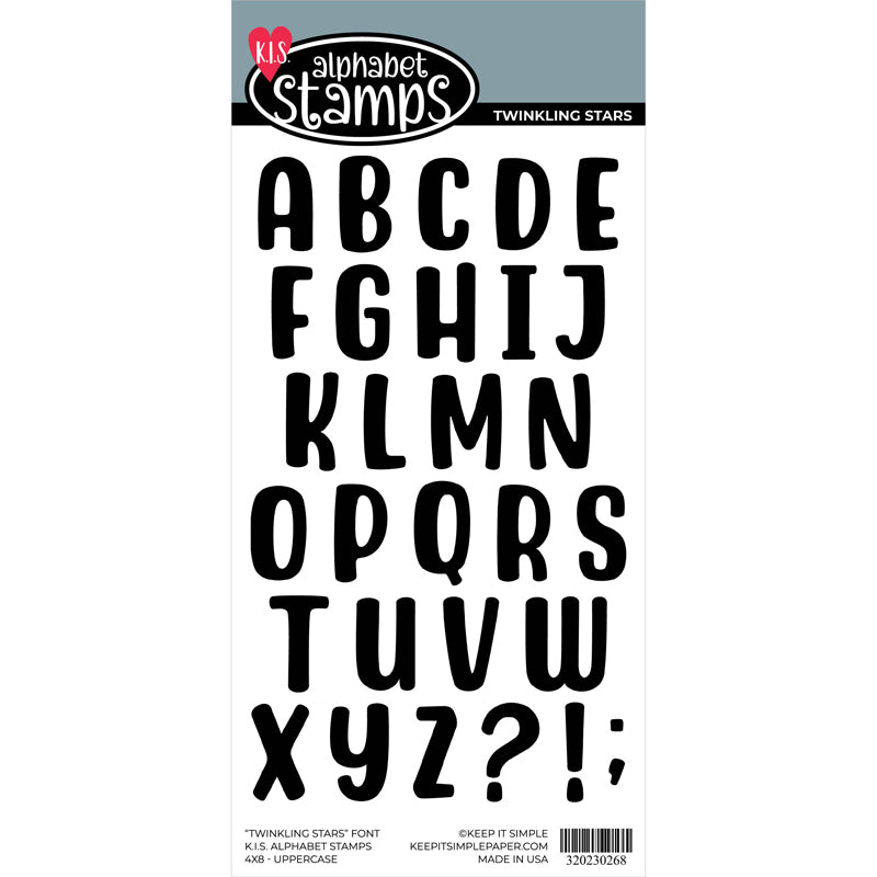 Alphabet Stamp - Twinkling Stars