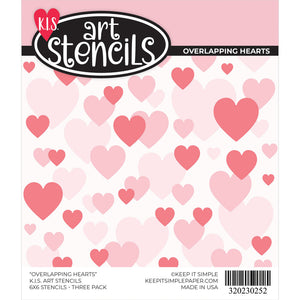 Stencil - Overlapping Hearts
