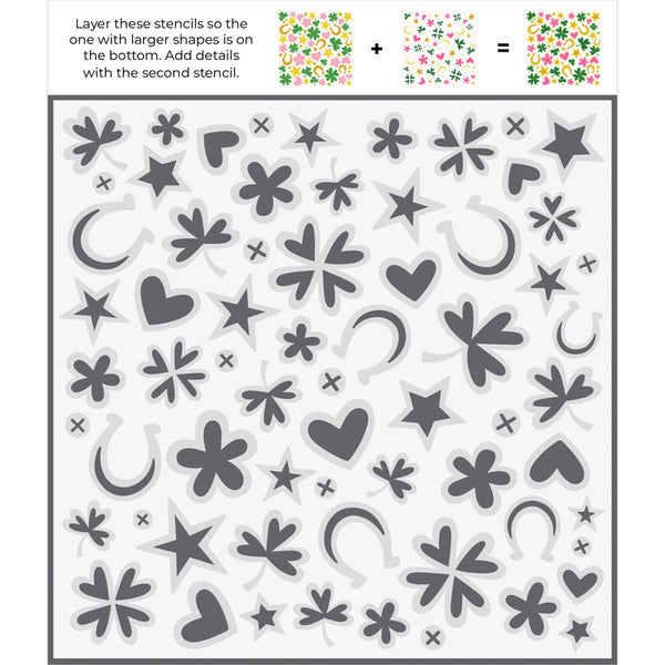 Stencil - Lucky Stars - Keep It Simple Paper Crafts