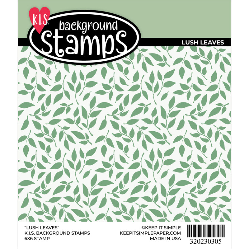 Background Stamp - 6x6 - Lush Leaves