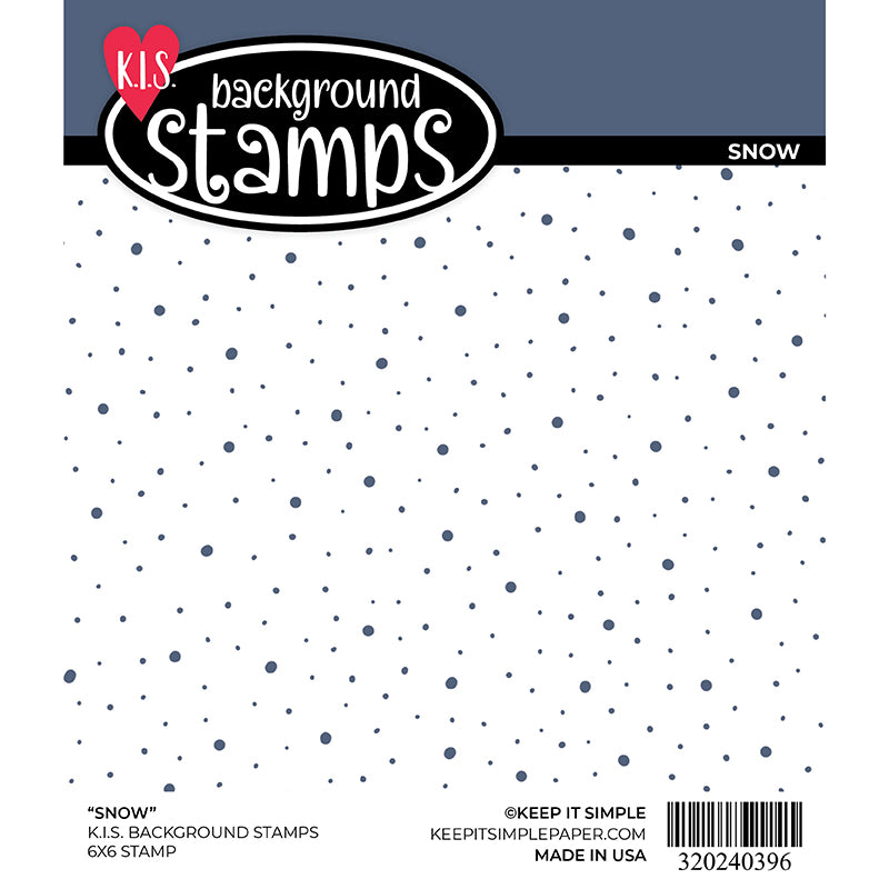 Background Stamp - Snow - 6x6