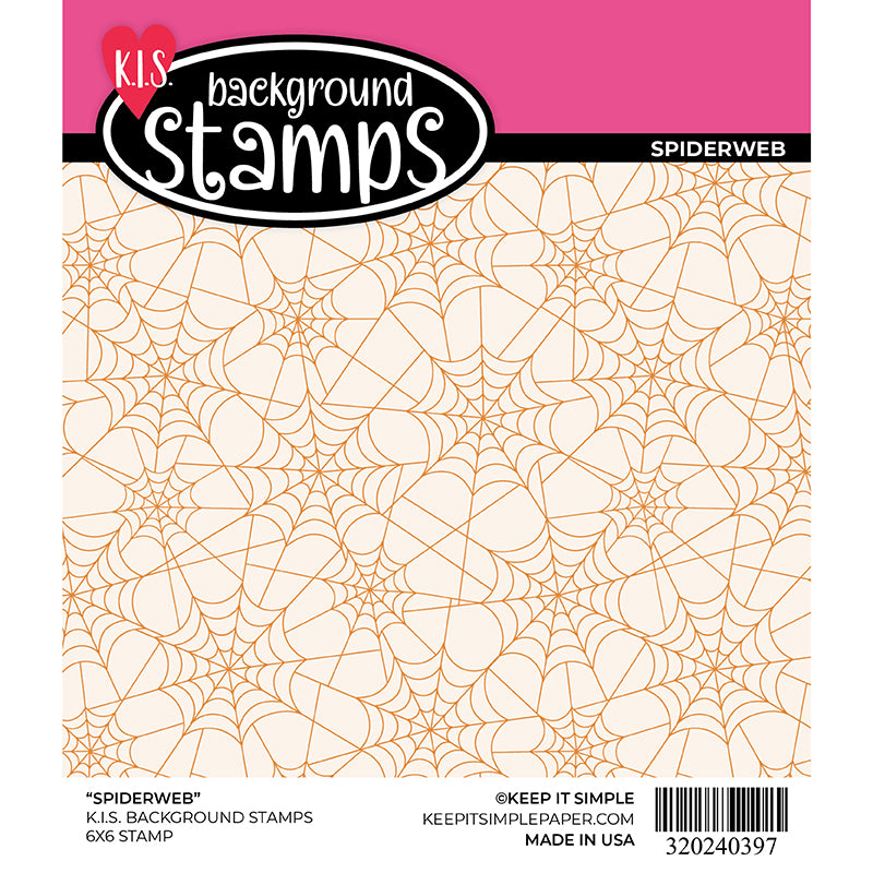 Background Stamp - Spiderweb - 6x6