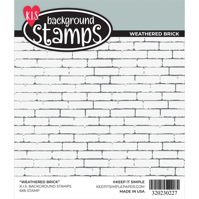 Background Stamp - 6x6 - Weathered Brick