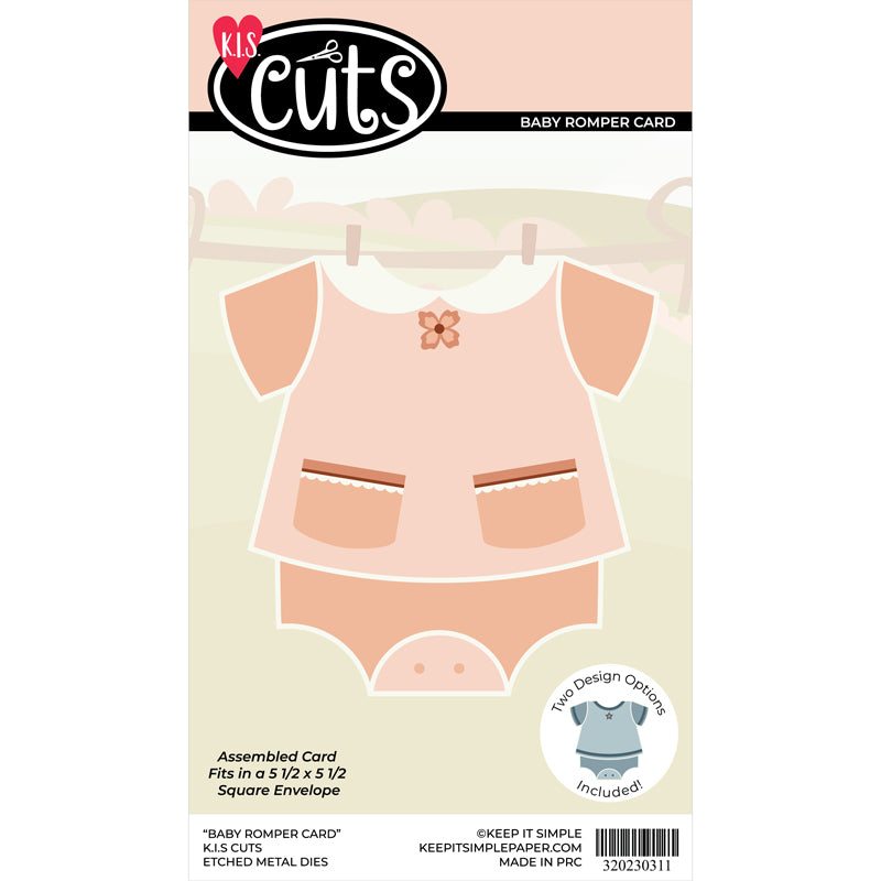KIS Cuts - Metal Die - Baby Romper Card