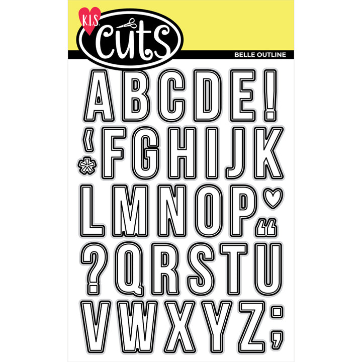 Alphabet Die - Belle Outline
