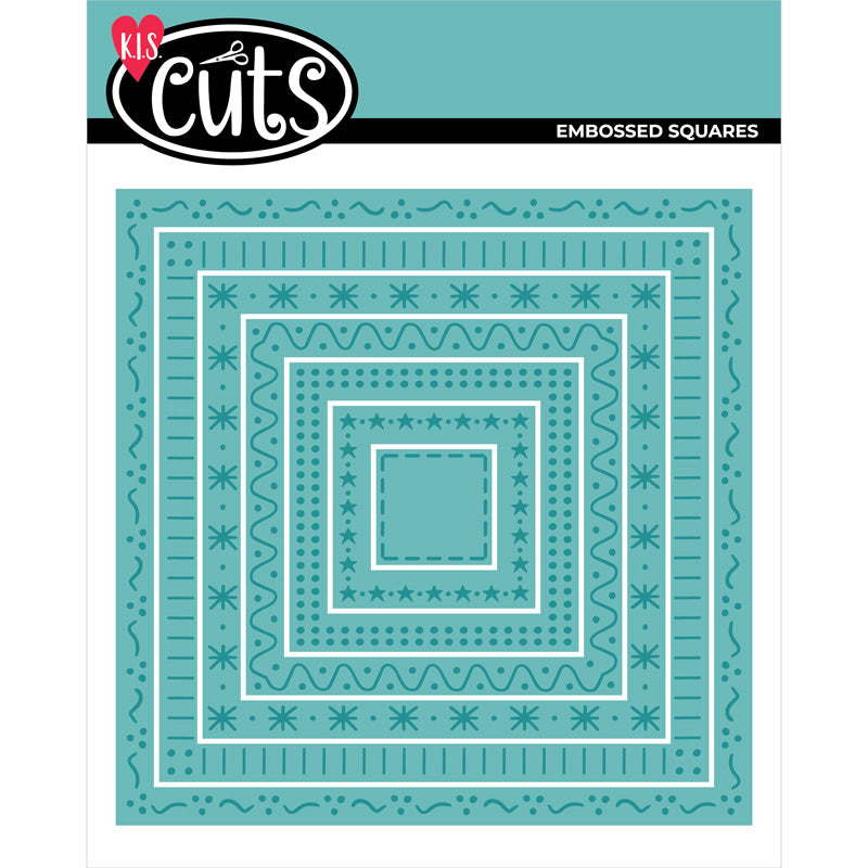 KIS Cuts - Embossed Squares Die Set