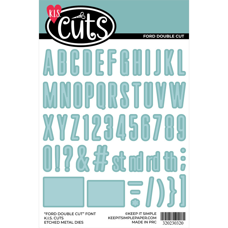 Alphabet Die - Ford Double Cut