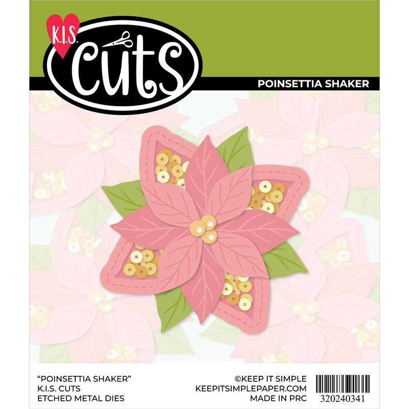 KIS Cuts - Metal Die - Poinsettia Shaker