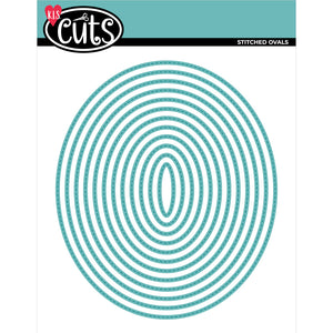 Back to Basics - Metal Die - Nested Stitched Ovals - New Bigger Sizes