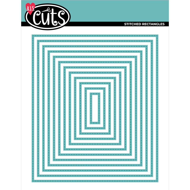 Back To Basics - Metal Die - Nested Stitched Rectangles - New Bigger Sizes