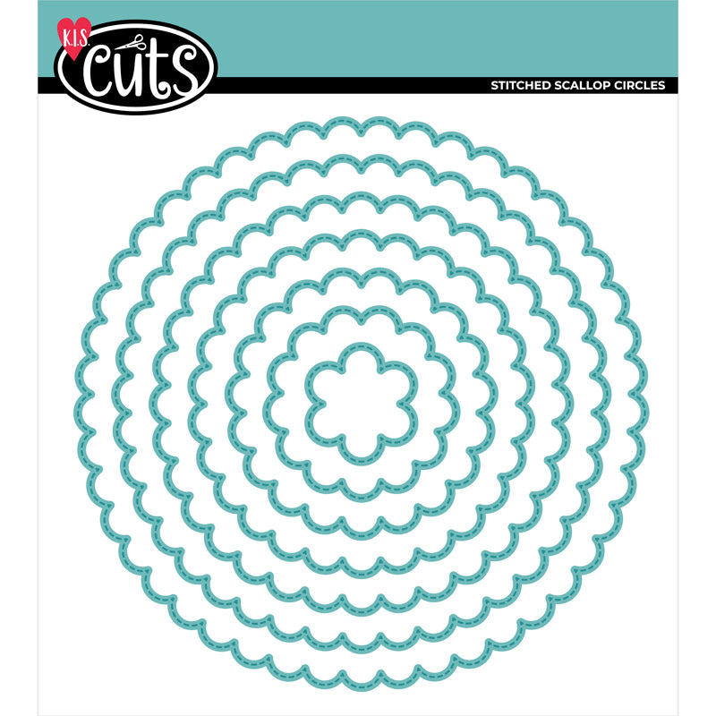 Back to Basics - Metal Die - Nested Stitched Scallop Circles