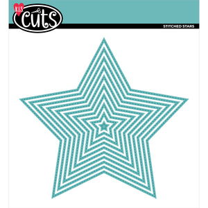 Back to Basics - Metal Die - Nested Stitched Stars