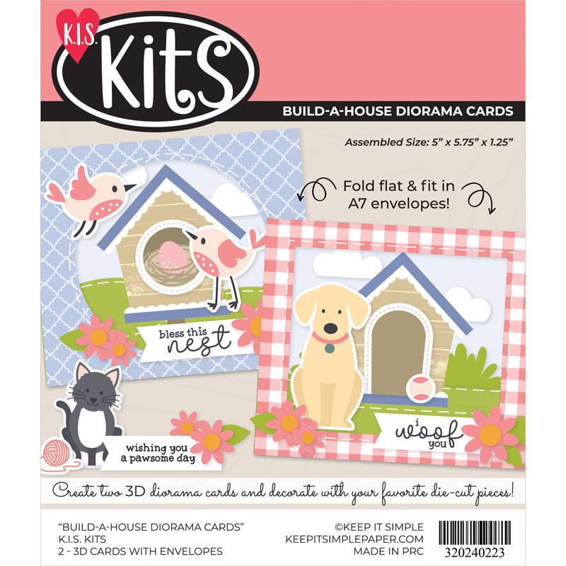 Die Cut Card Kit - Build-A-House Diorama Cards