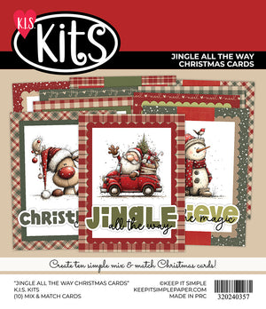 KIS Kits - Jingle All the Way Christmas - 10 Cards Kit
