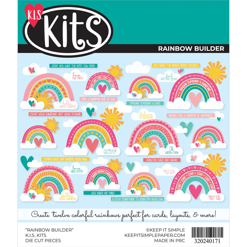 Rainbow Builder Die Cut Pieces