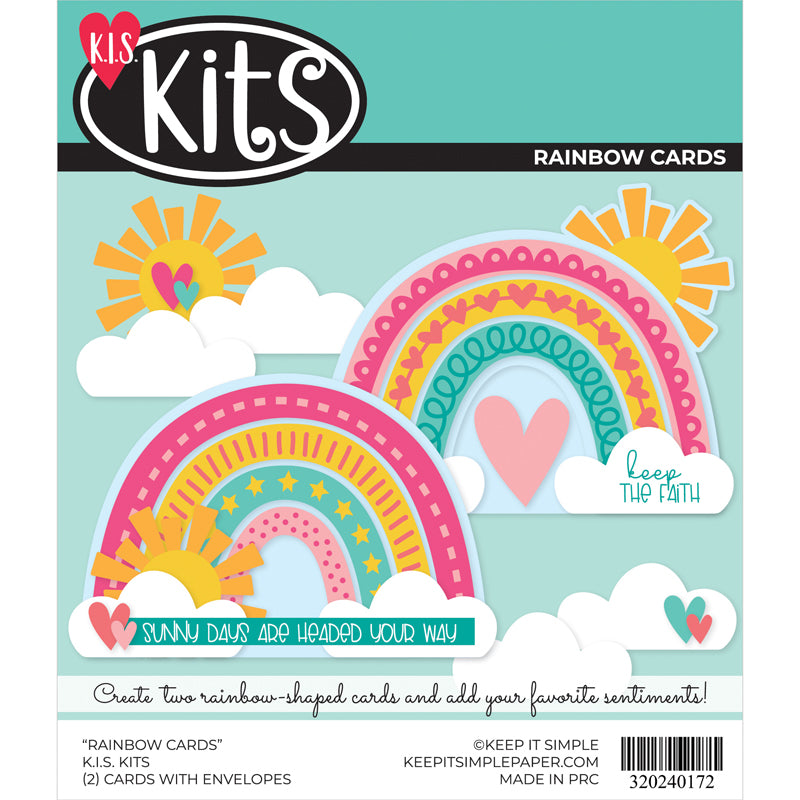 Die Cut Card Kit - Rainbow Cards