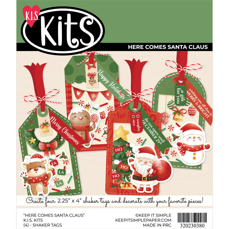 Shaker Kit - Christmas Tags - Here Comes Santa  COMING SOON